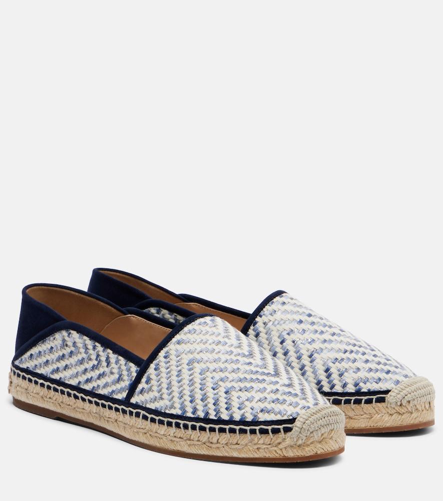 manolo blahnik espadra raffia-effect espadrilles