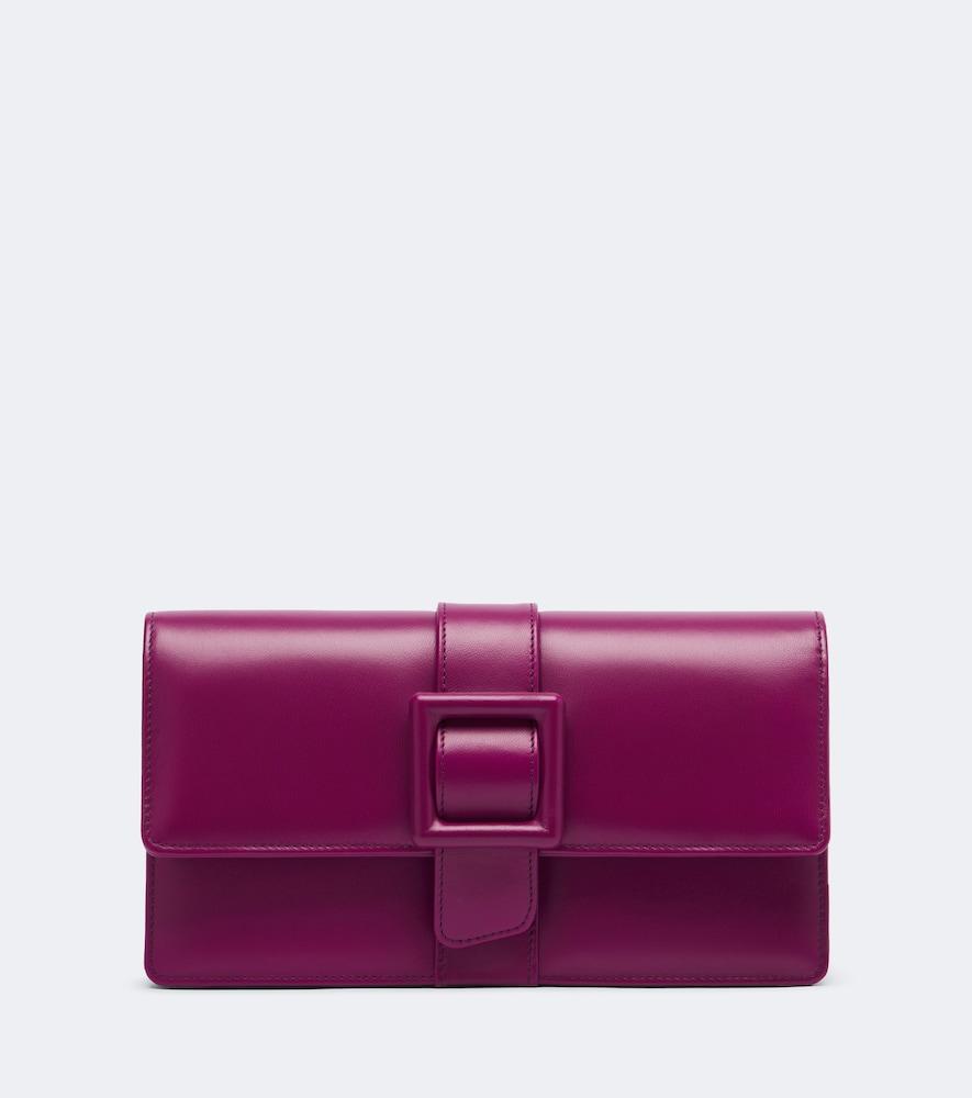 manolo blahnik maycap leather clutch