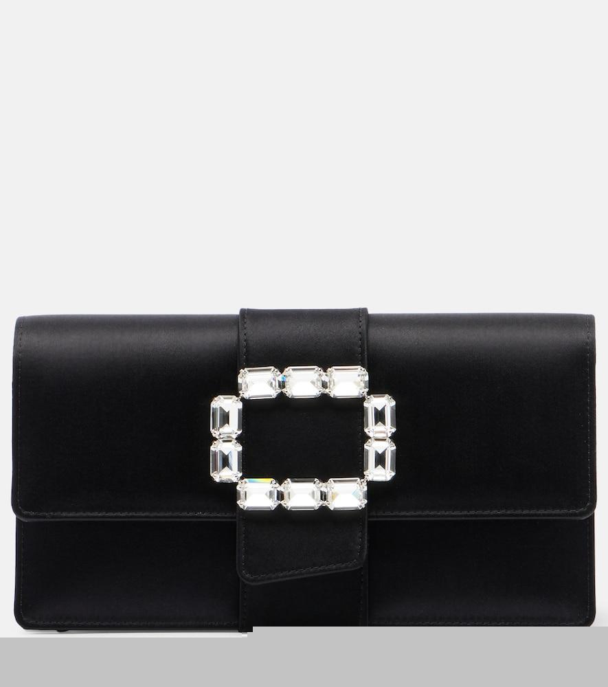 manolo blahnik maycapjou satin clutch