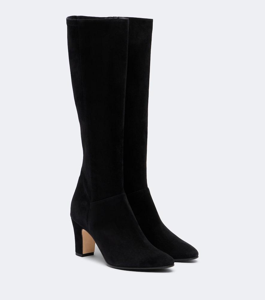 manolo blahnik pitana suede knee-high boots