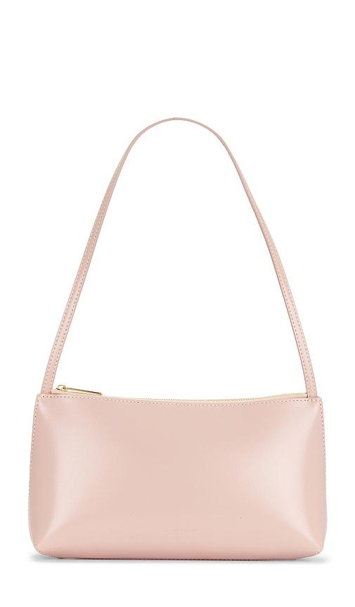 mansur gavriel gaia shoulder bag in pink.