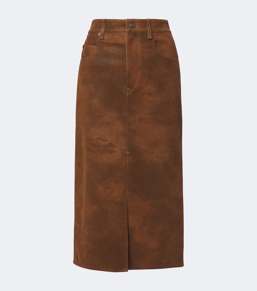 marant etoile bisane midi skirt