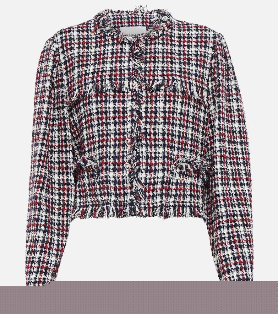 marant etoile cotton-blend tweed jacket