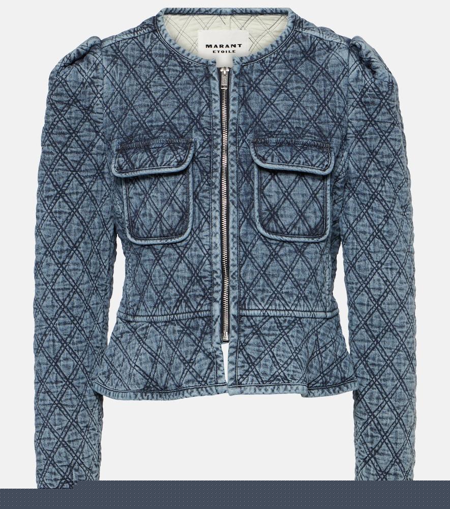 marant etoile deliona quilted cotton jacket