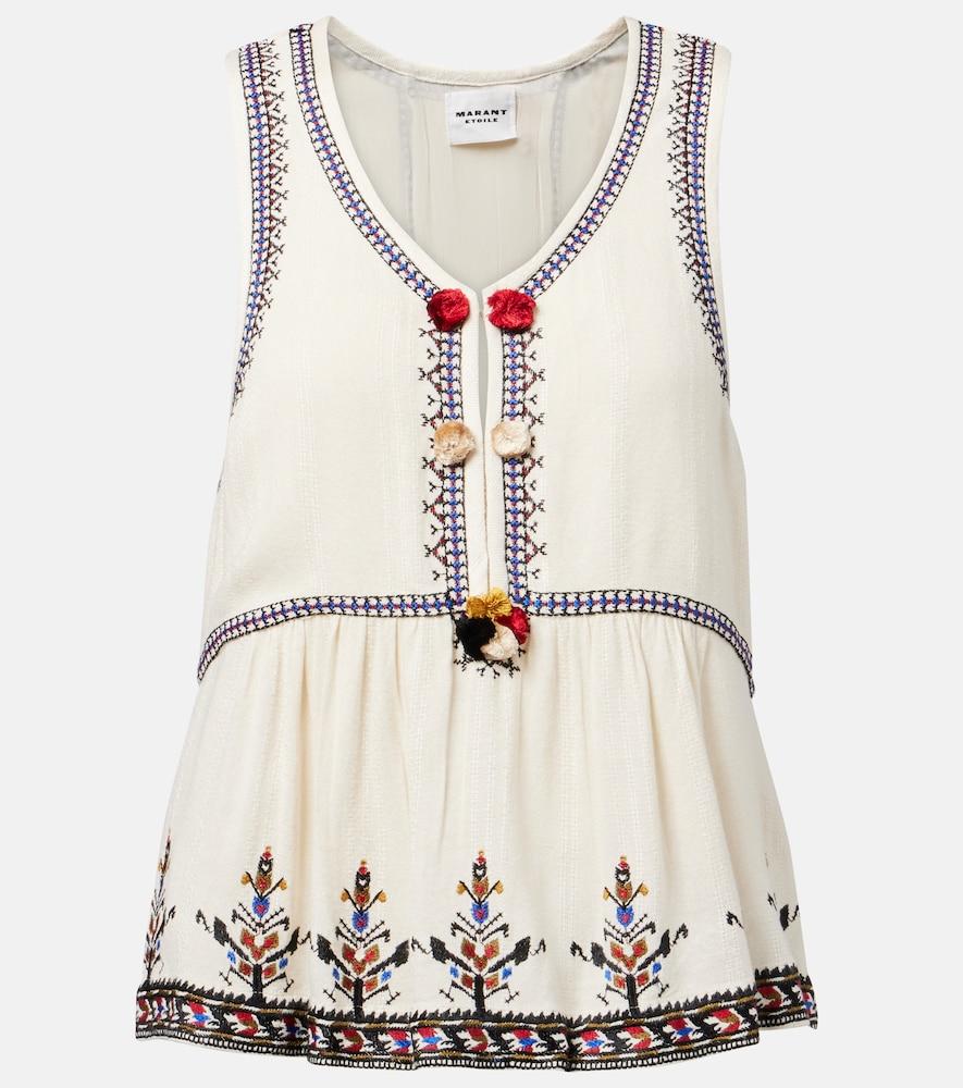 marant etoile embroidered top