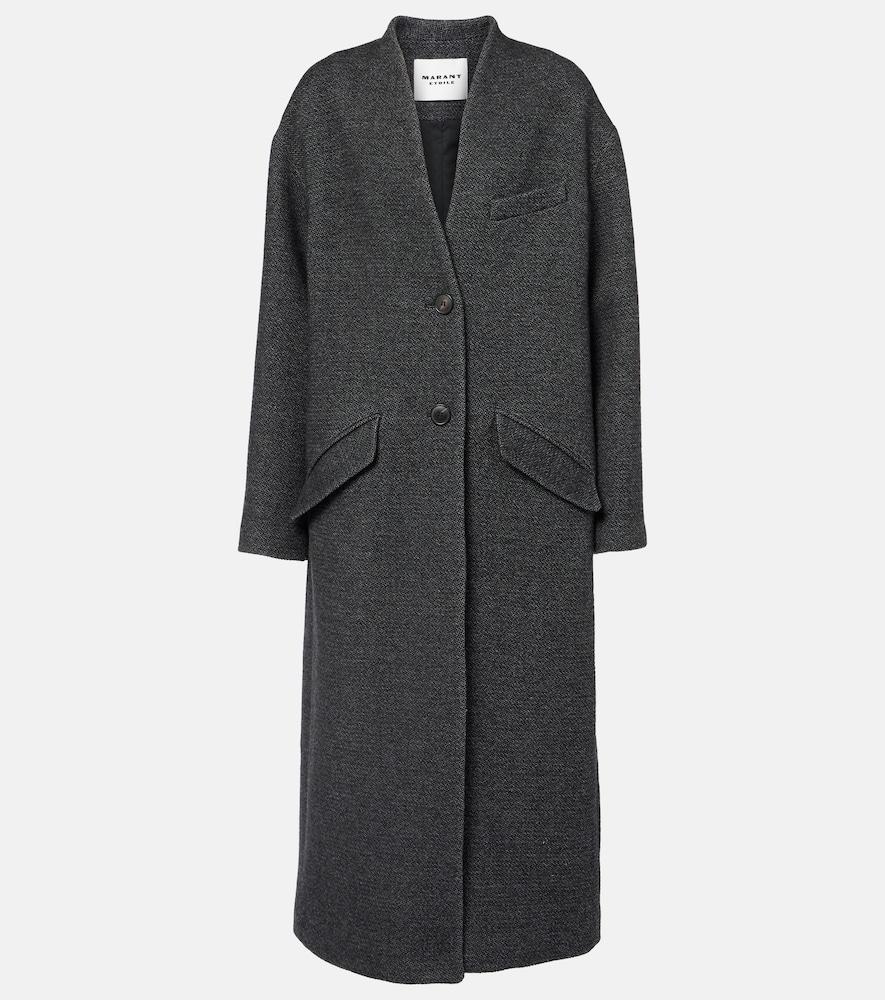 marant etoile eris wool-blend coat