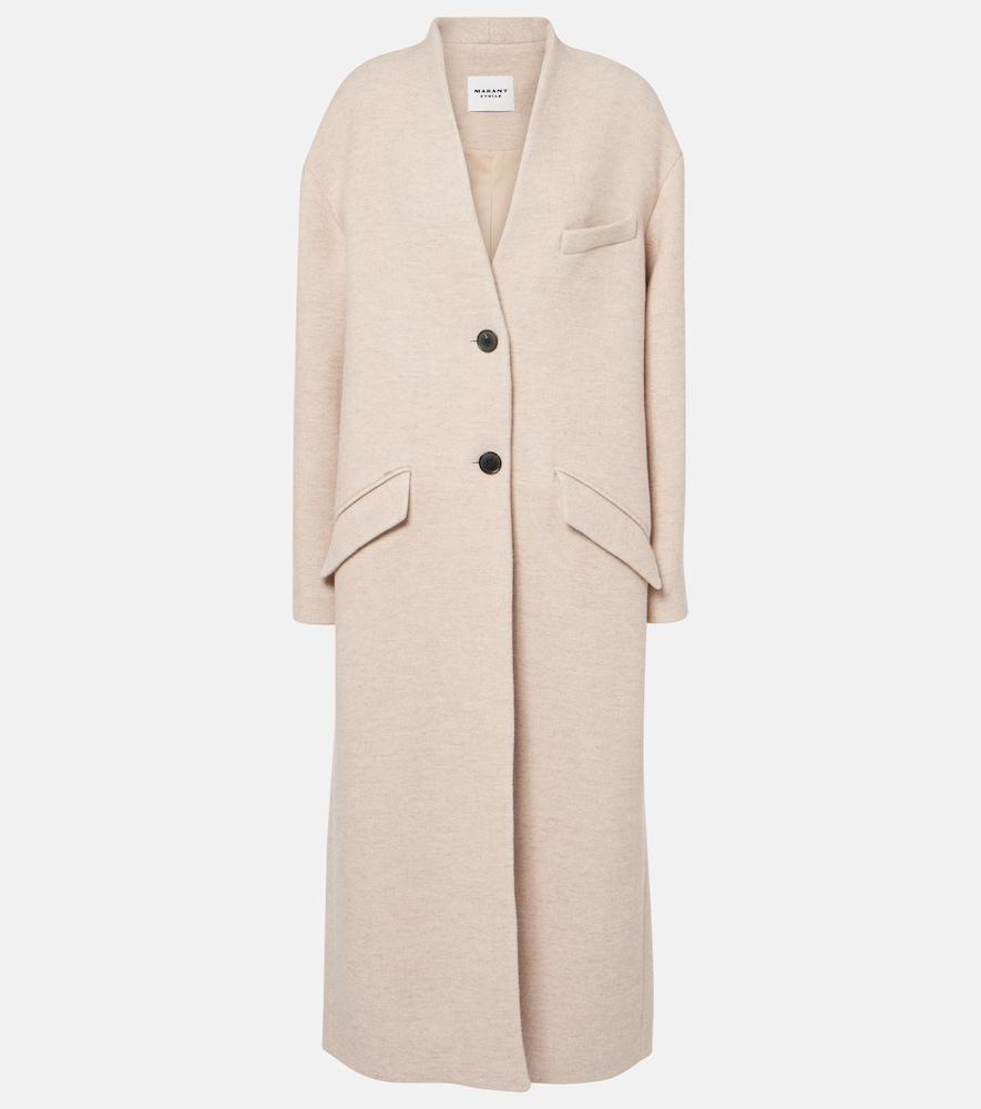 marant etoile eris wool-blend coat