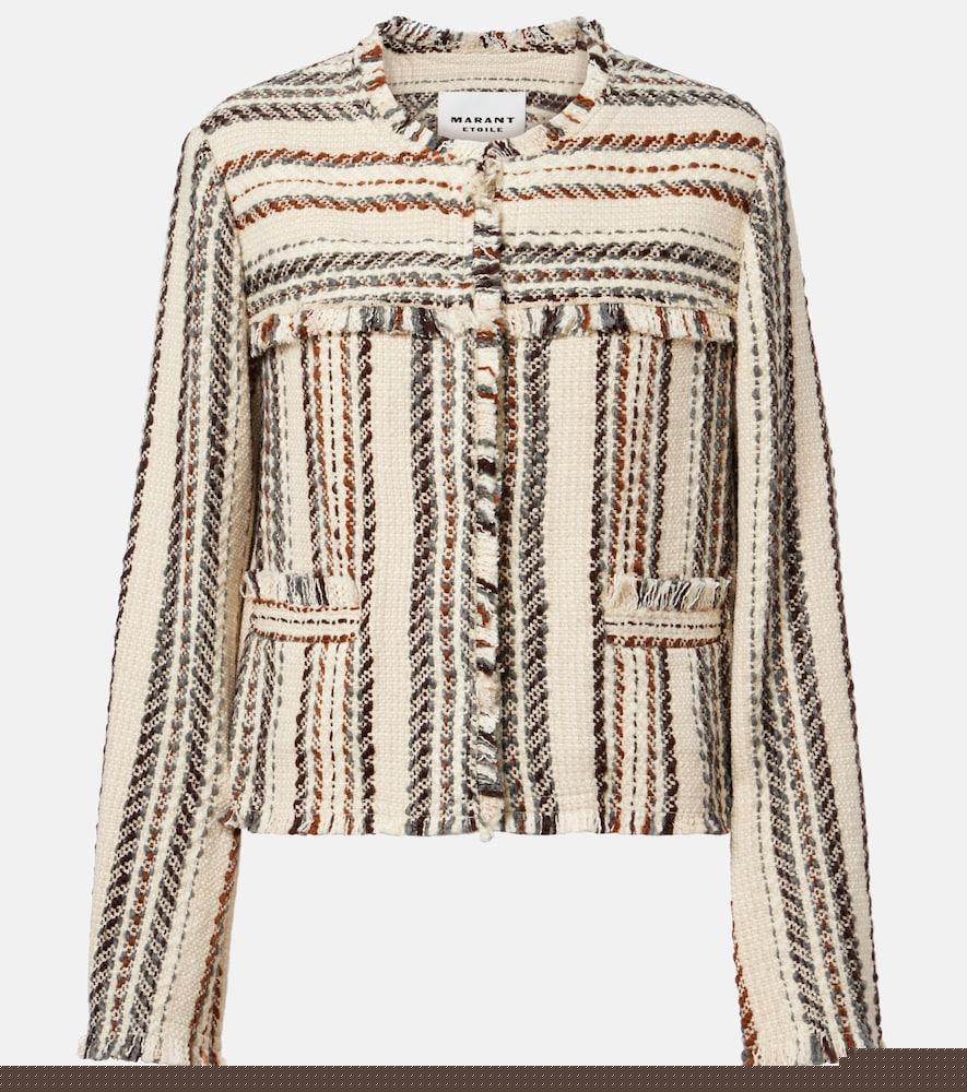 marant etoile izaria cotton and wool-blend jacket
