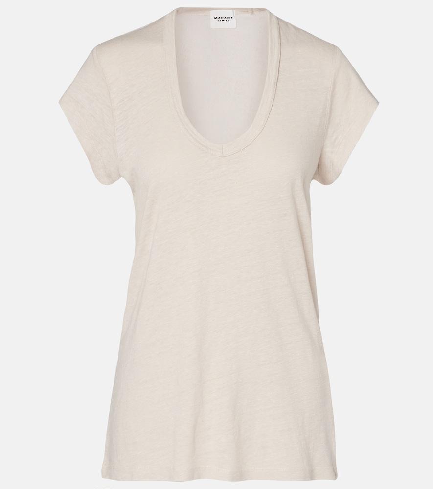 marant etoile linen t-shirt