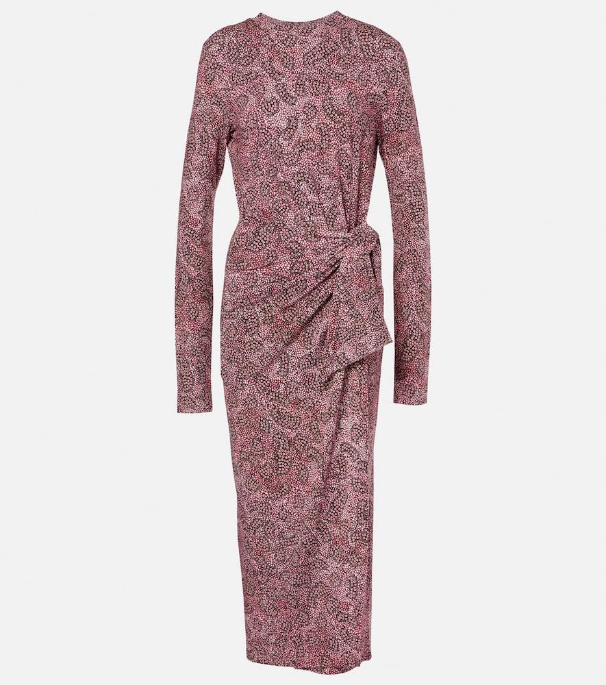 marant etoile lisy jersey wrap dress