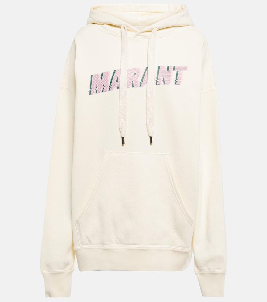 marant etoile mansel logo cotton-blend hoodie