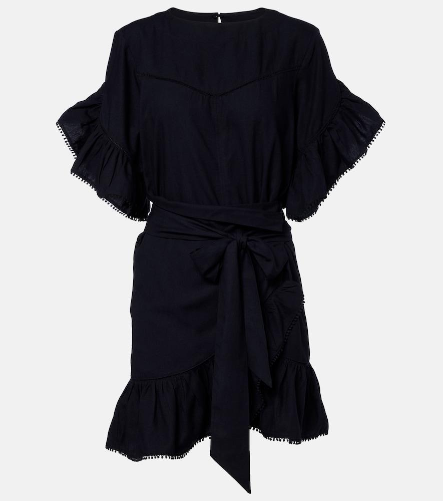 marant etoile melicia ruffled minidress
