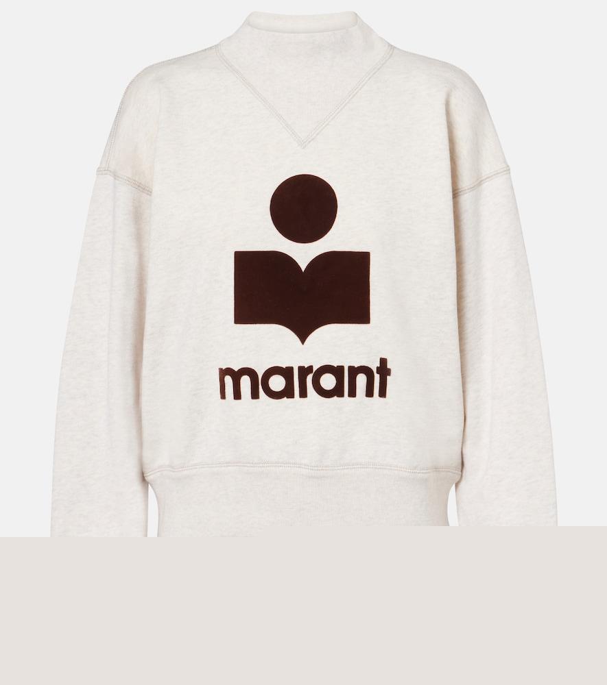 marant etoile moby logo cotton-blend sweatshirt