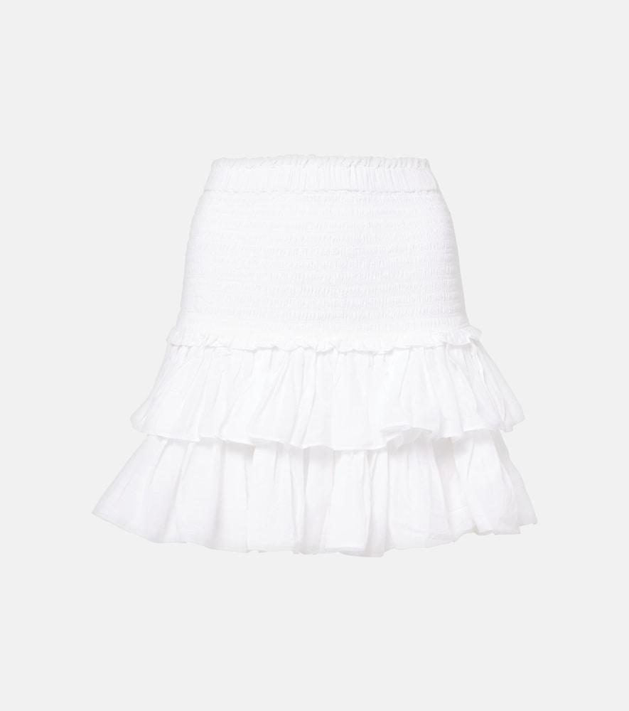 marant etoile naomi cotton-blend miniskirt