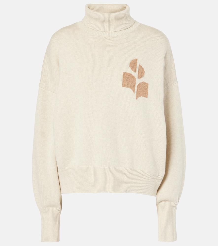 marant etoile nash cotton and wool turtleneck sweater
