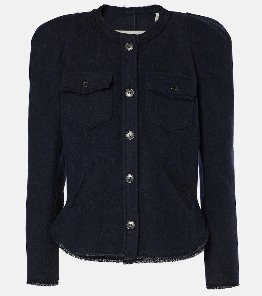 marant etoile nelly wool-blend jacket