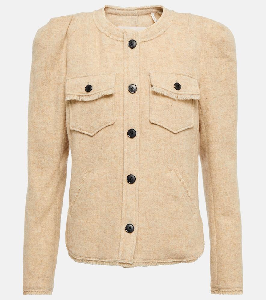 marant etoile nelly wool-blend jacket