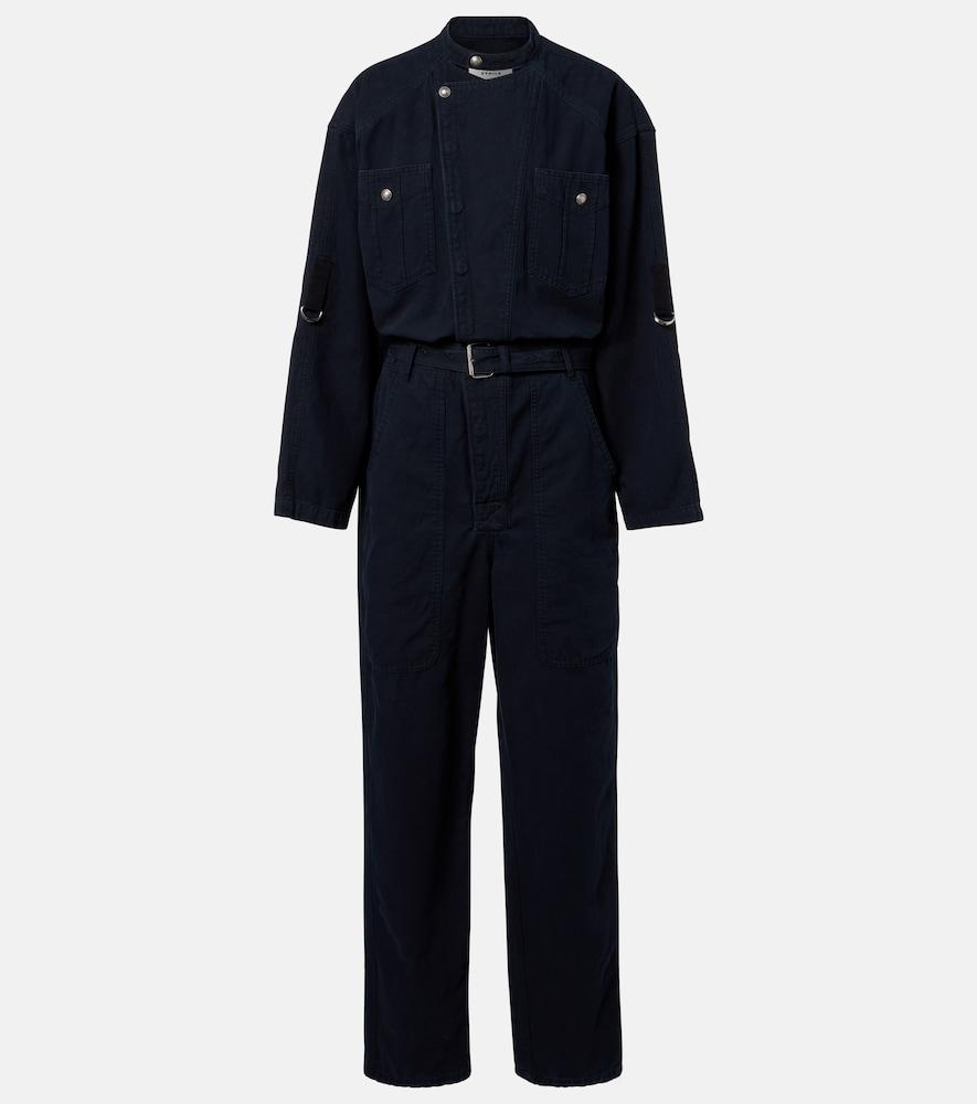 marant etoile nessime cotton and linen jumpsuit