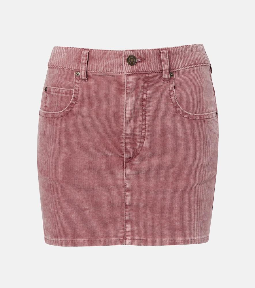 marant etoile olinda cotton corduroy miniskirt