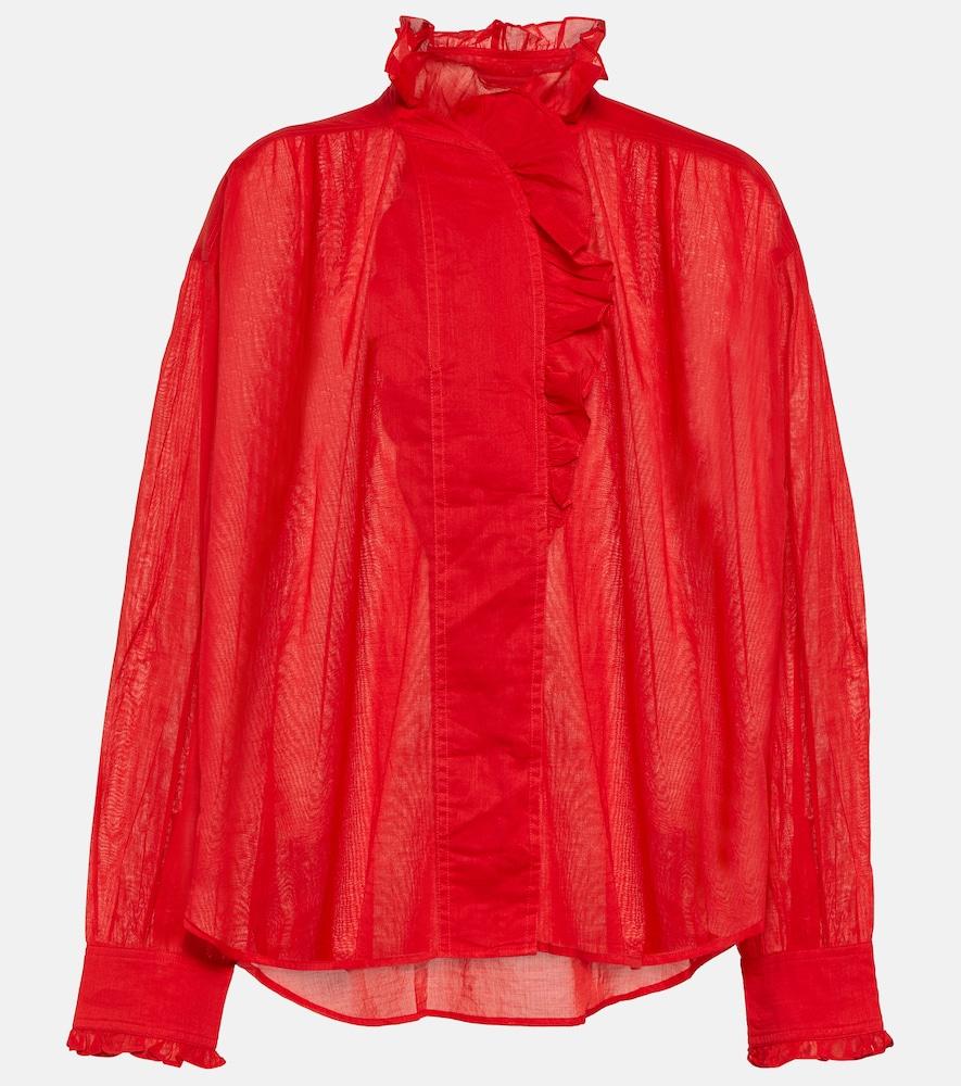 marant etoile pamias cotton blouse