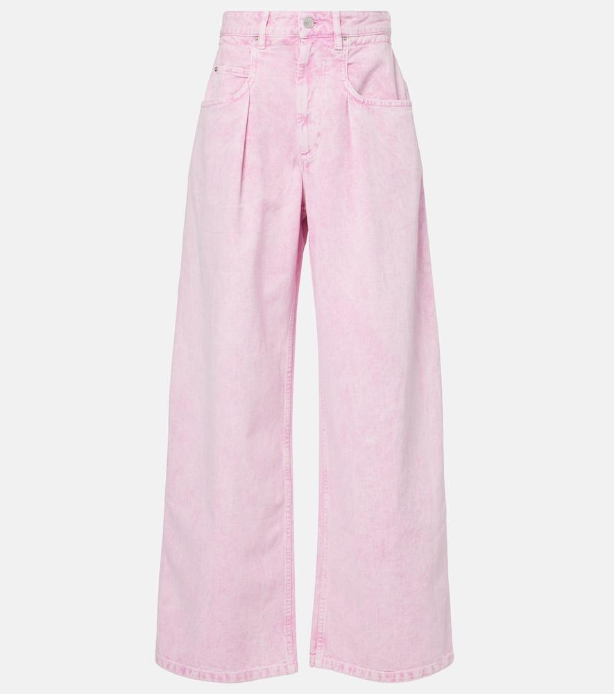 marant etoile rachelle high-rise wide-leg jeans