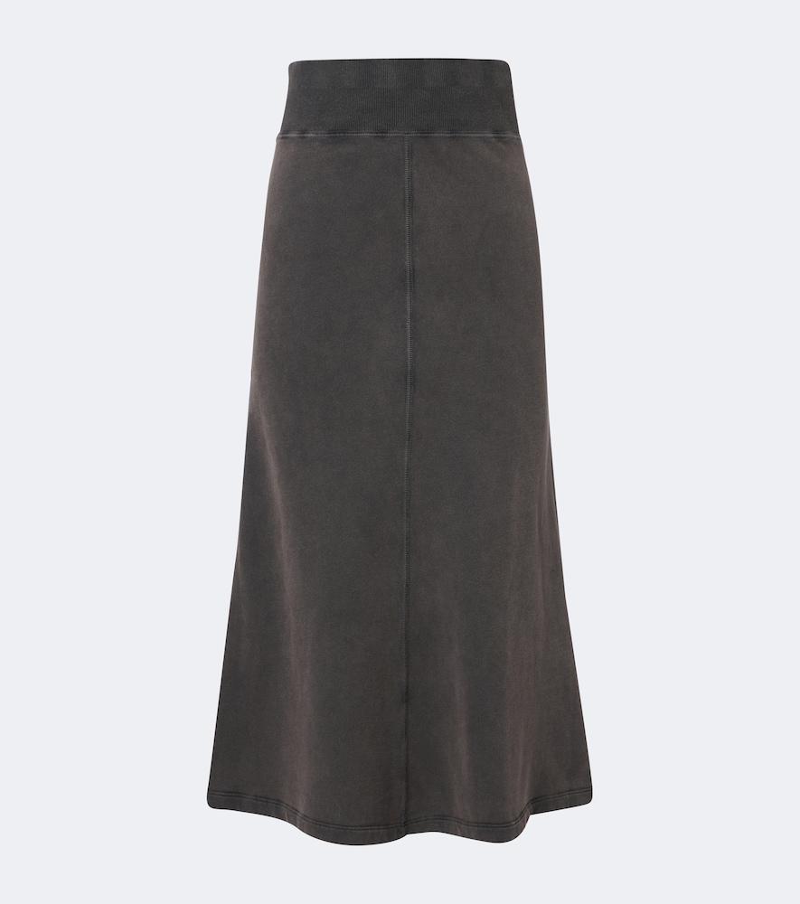 marant etoile solkia cotton jersey midi skirt