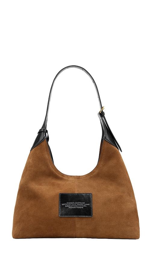 marc jacobs the belted sack bag in brown.