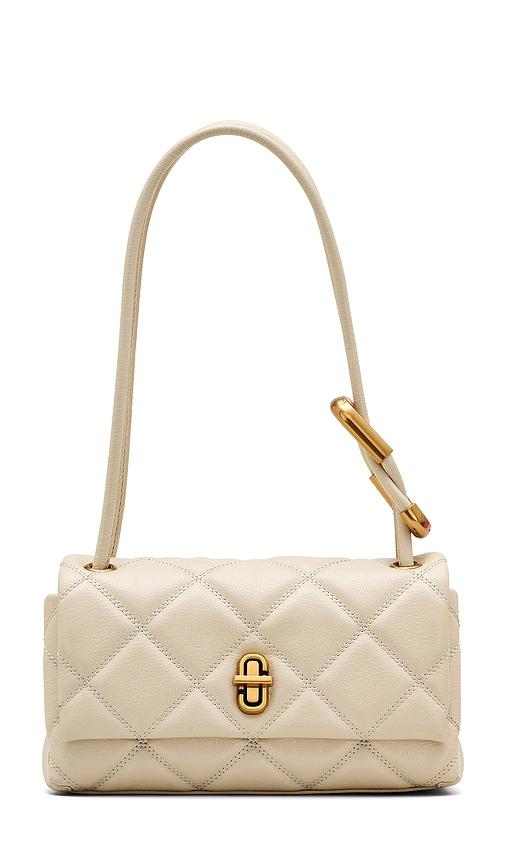 marc jacobs the mini dual shoulder bag in white.