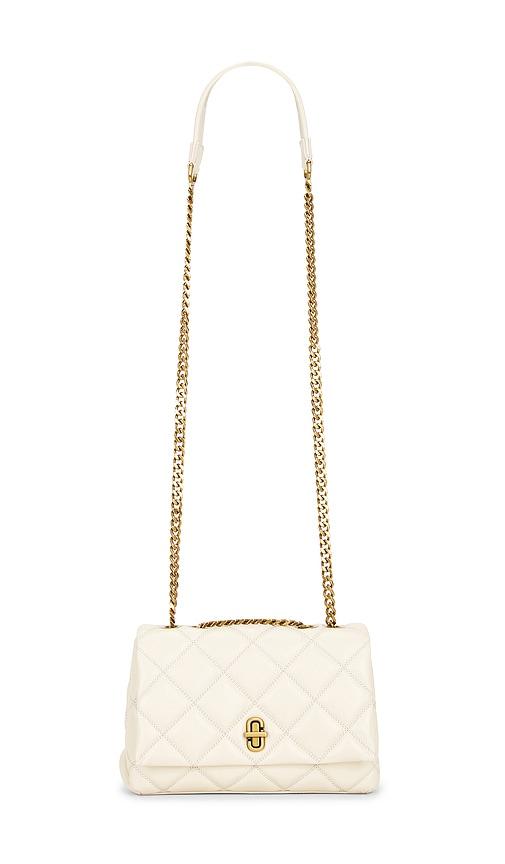 marc jacobs the slim dual chain shoulder in ivory.