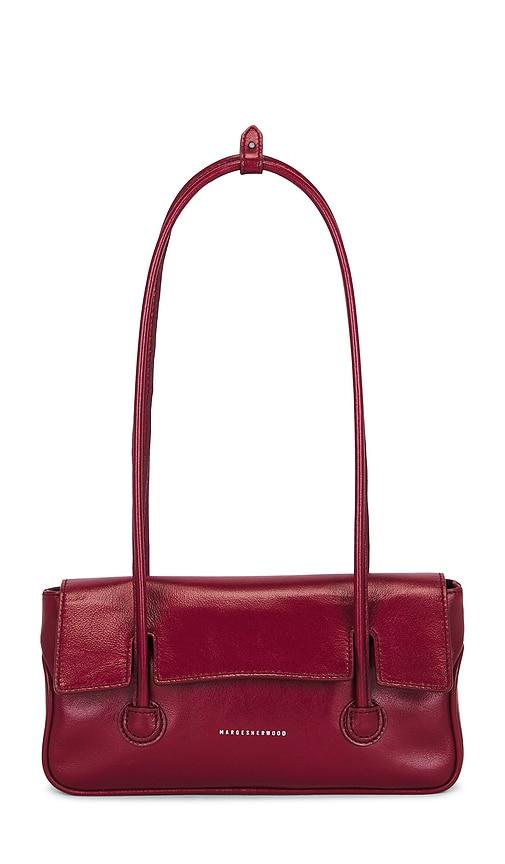 margesherwood flap small bag in wine.