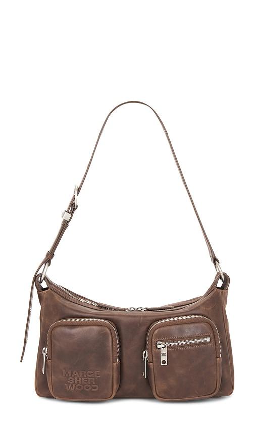 margesherwood outpocket hobo bag in brown.