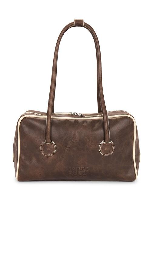 margesherwood soft boston bag in brown.