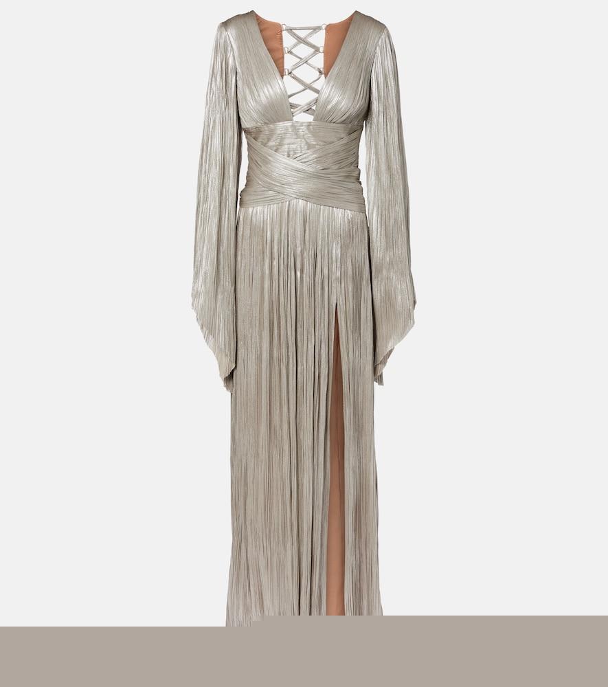 maria lucia hohan alana pleated silk tulle gown