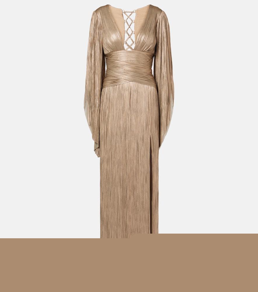 maria lucia hohan alana pleated silk tulle gown