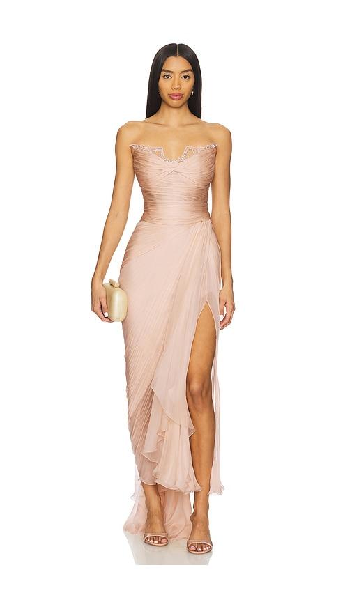 maria lucia hohan jolie x dress in beige. - size 36/4 (also in 38/6)