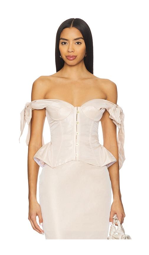 maria lucia hohan medana bridal top in nude. - size 34/2 (also in 40/8)