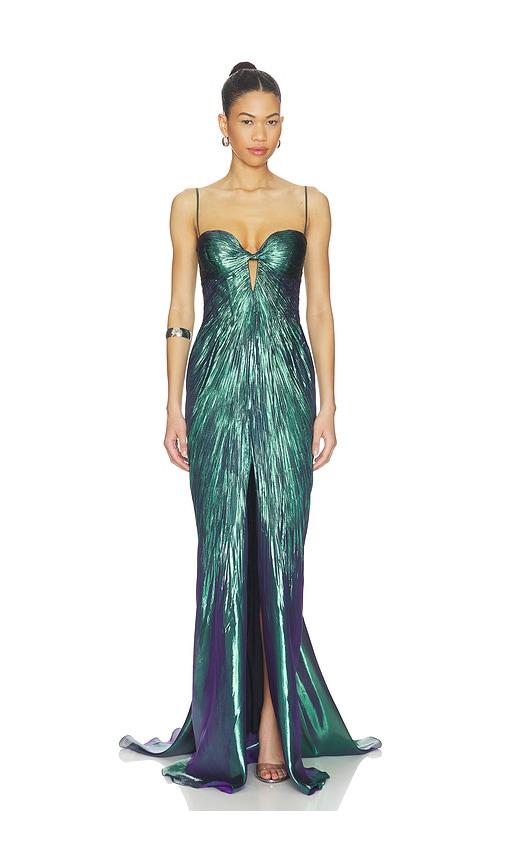 maria lucia hohan mirren dress in dark green. - size 34/2 (also in 40/8, 42/10)