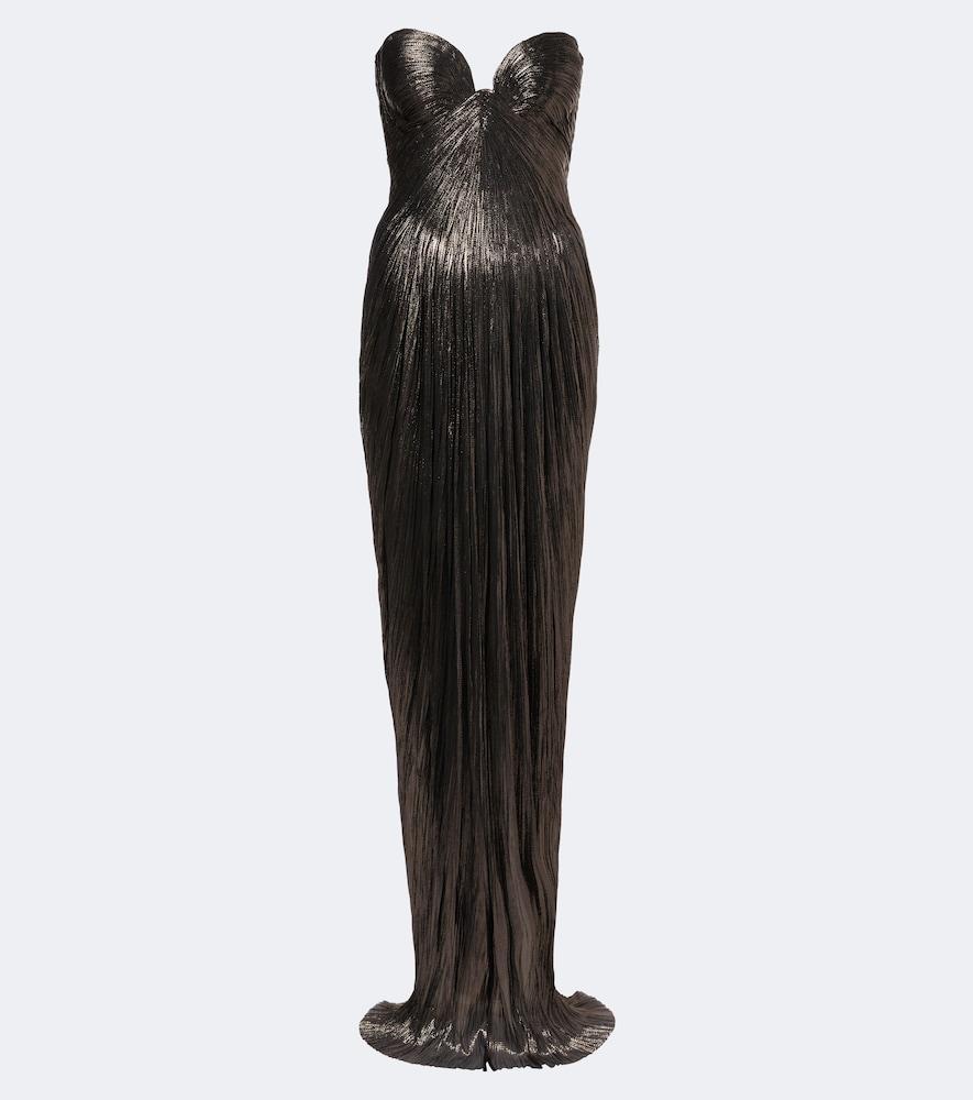 maria lucia hohan nadira silk bustier gown