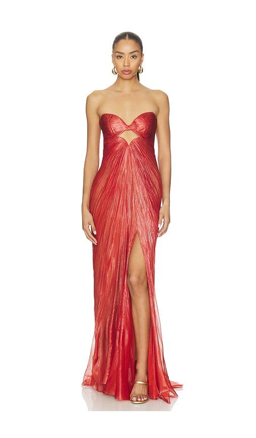 maria lucia hohan rachel dress in red. - size 42/10 (also in 44/12)