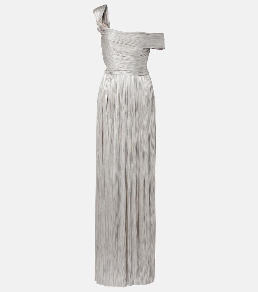maria lucia hohan serene asymmetric silk muslin gown
