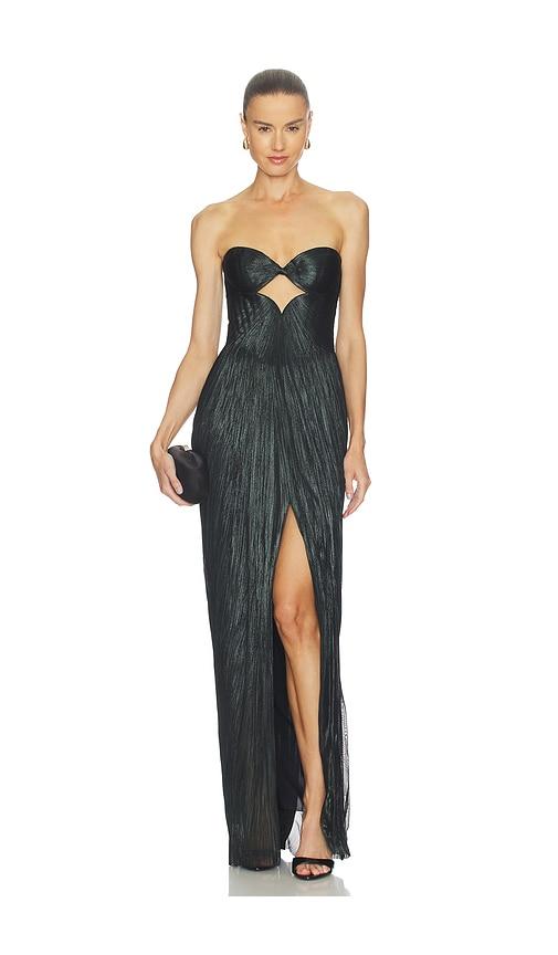 maria lucia hohan stephanie dress in dark green. - size 36/4 (also in 40/8)