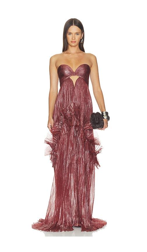 maria lucia hohan yumi dress in brown. - size 34/2 (also in 36/4, 38/6)