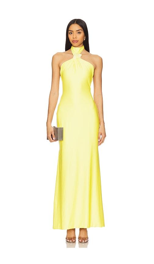 mariandree gaitan daria dress in yellow. - size s (also in xl, xs)