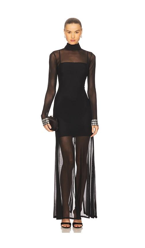 mariandree gaitan emilia dress in black. - size m (also in s, xs)