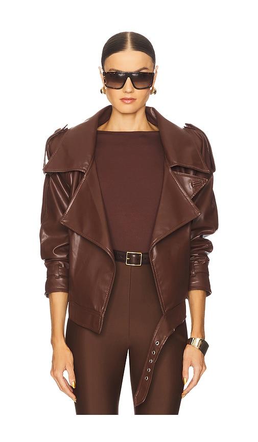 mariandree gaitan giorgia jacket in chocolate. - size l (also in s)