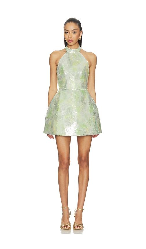 mariandree gaitan hailey dress in green. - size l (also in s)