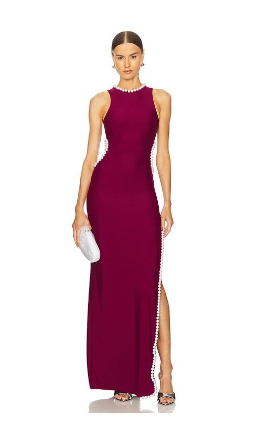 mariandree gaitan kelly dress in wine. - size s (also in xs)