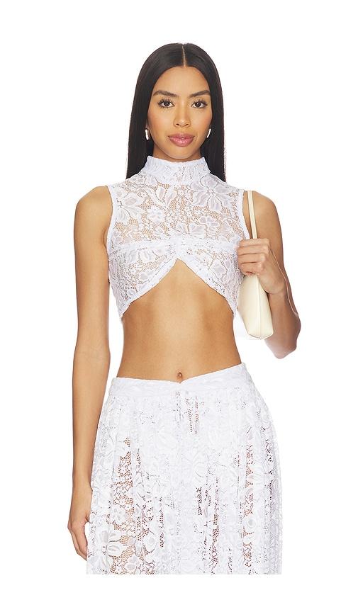 mariandree gaitan maite top in white. - size m (also in s)