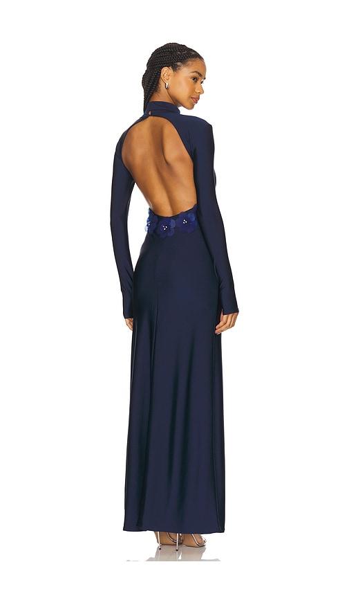 mariandree gaitan mariel dress in navy. - size l (also in s, m)