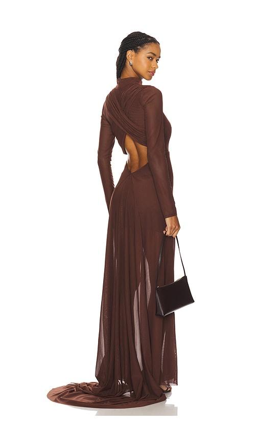 mariandree gaitan michelle dress in chocolate. - size m (also in xs, s)